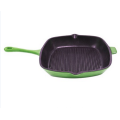 Verschiedene Emaille Farbe Grill Pan Gusseisen